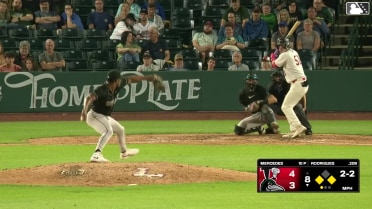 Victor Rodrigues out on a sacrifice fly to right fielder Myles Naylor. Mairo Martinus scores.