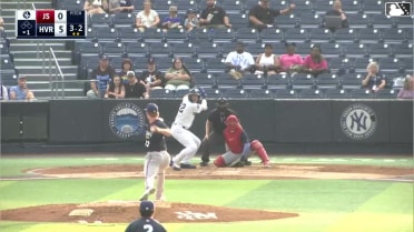 Josh Moylan homers (10) on a fly ball to left center field.
