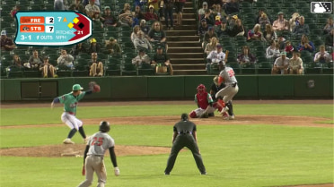 Braylin Tavera out on a sacrifice fly to right fielder Manolfi Jimenez. Luis Vázquez scores. Wehiwa Aloy to 3rd.