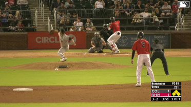 Wilfred Veras walks. Jordan Sprinkle scores. Samuel Zavala to 3rd. Braden Montgomery to 2nd.