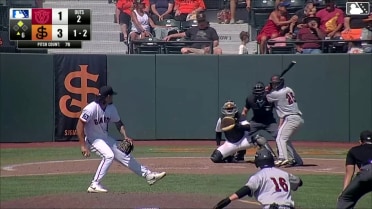 Ryder Helfrick singles on a line drive to right fielder Broedy Poppell. Brayden Dowd scores.