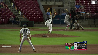 Eric Bitonti homers (7) on a fly ball to center field. Marco Dinges scores.