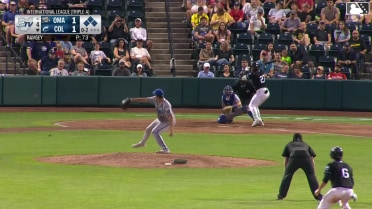 Alfonsin Rosario hit by pitch. Ralphy Velazquez scores. Kody Huff to 3rd. Blake Perkins to 2nd.