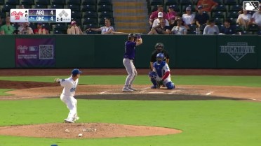 Conner Capel homers (1) on a fly ball to right center field.