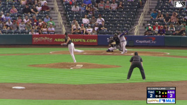 Andy Ibáñez singles on a ground ball to center fielder Drew Avans. Michael Arroyo scores. Nolan Jones to 2nd.