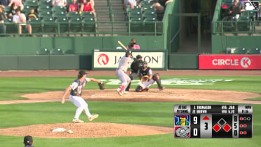 Jay Thomason singles on a pop up to left fielder Nate Nankil. Marek Houston scores. Brandon Winokur to 2nd.