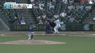 Everson Pereira homers (3) on a fly ball to right field.