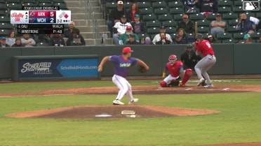 Caleb Cali homers (5) on a line drive to left field. Charlie Pagliarini scores.
