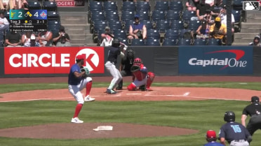 Felnin Celesten singles on a ground ball to right fielder Alexis Hernandez. Jonny Farmelo scores. Luke Stevenson scores. Felnin Celesten to 3rd. Fielding error by right fielder Alexis Hernandez.