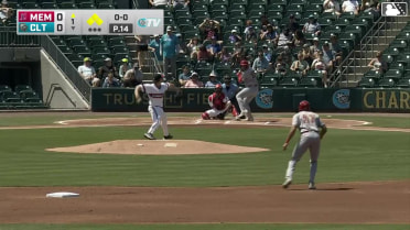 Blaze Jordan grounds into a double play, shortstop Jacob Gonzalez to second baseman Mario Camilletti to first baseman LaMonte Wade Jr. Colton Ledbetter scores. César Prieto out at 2nd. Blaze Jordan out at 1st.