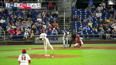 Eddinson Paulino out on a sacrifice fly to center fielder Nelly Taylor. Jamari Baylor scores.