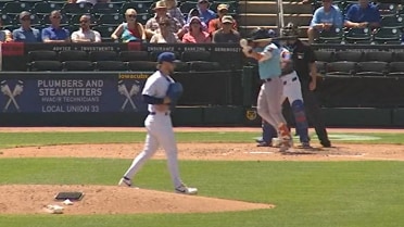 Riley Martin caps his outing with a strikeout