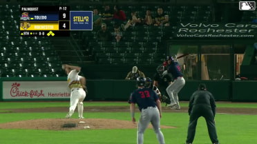 Andrew Navigato out on a sacrifice fly to right fielder Christian Franklin. Jace Jung scores.