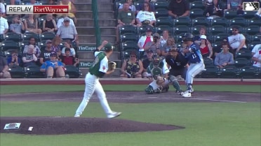 Jagger Haynes records his fifth strikeout