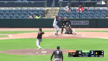 Jim Jarvis singles on a ground ball to right fielder Heston Kjerstad. Tristin English scores.