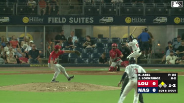 Brandon Lockridge singles on a ground ball to right fielder Noelvi Marte. Eduardo Garcia scores.