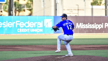 Two Homers, Six Innings from Henderson Lead Shuckers to Win