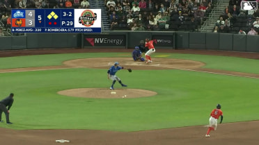 Junior Perez singles on a ground ball to center fielder Michael Siani. Cade Marlowe scores. Drew Swift scores. Henry Bolte to 3rd.