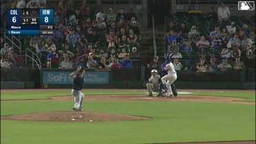 Justin Dean homers (2) on a fly ball to left center field.