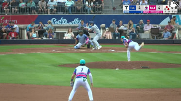 Mike Sirota doubles (5) on a ground ball to center fielder Druw Jones. Frank Rodriguez scores. Josue De Paula to 3rd.