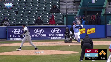 Riley Tirotta hits an RBI single