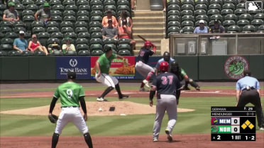 Nestor German In play, run(s) to Noah Mendlinger