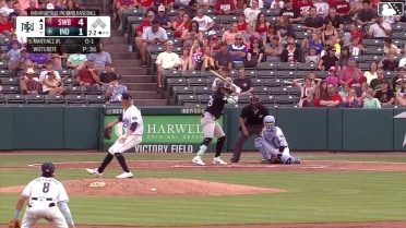 Ernesto Martinez Jr. homers (13) on a fly ball to right field.