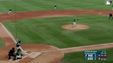 Alexis Hernandez singles on a line drive to right fielder Parker Brosius. Corey Nunez scores. Jhoander Irigoyen to 3rd.