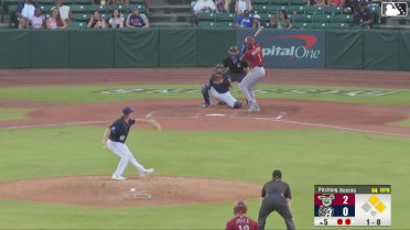Sebastian Walcott doubles (3) on a line drive to right fielder Braedon Karpathios. Corey Joyce scores. Frainyer Chavez to 3rd.