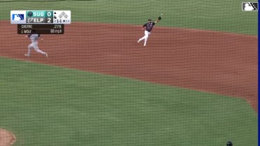 Mason McCoy's stellar overhand glove flip