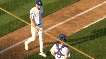 Ty Johnson strikes out the side in the 2nd inning