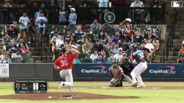 Zach Dezenzo singles on a line drive to right fielder Devin Taylor. Zach Cole scores.