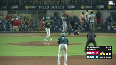 Chase Davis out on a sacrifice fly to left fielder Tyler Black. Jimmy Crooks scores.