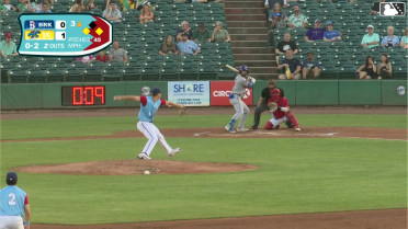 Corey Collins homers (6) on a line drive to right field. Diego Mosquera scores. Ronald Hernandez scores.