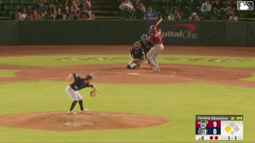 Sebastian Walcott singles on a line drive to center fielder Kai Roberts. Keith Jones II scores.