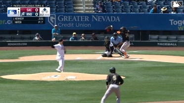 Buddy Kennedy homers (8) on a fly ball to right field. Nate Furman scores.