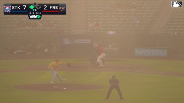 Daniel Jackson singles on a ground ball to left fielder Bobby Blandford. Cristian Arguelles scores.