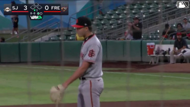Jackson Flora's first pro strikeout in Single-A