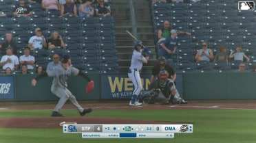 Carson Roccaforte homers (3) on a fly ball to right field.