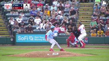 Konnor Griffin homers (1) on a line drive to left field. Duce Gourson scores.