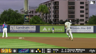 Carson Williams launches his 20th homer of the season