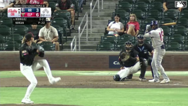 Keyber Rodriguez homers (12) on a fly ball to left center field.