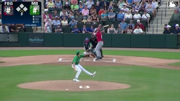 Gavin Fien homers (7) on a line drive to left field.