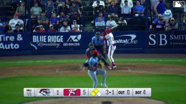 Bryson Ware out on a sacrifice fly to left fielder Eli Serrano III. Raider Tello scores.