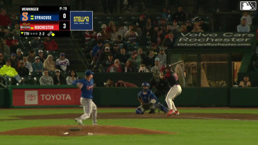 Yohandy Morales singles on a line drive to center fielder Cristian Pache. Seaver King scores. Yohandy Morales to 3rd. Fielding error by center fielder Cristian Pache.