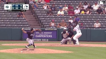 Nick Cimillo strikes out swinging.