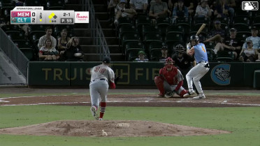 Dru Baker flies into a double play, right fielder Chase Davis to catcher Andy Yerzy. Caden Connor out at home.