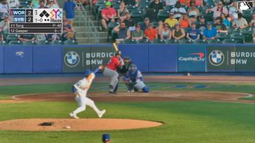Mickey Gasper homers (7) on a fly ball to right field.