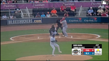 Ruben Ibarra homers (14) on a fly ball to left center field. Jay Allen II scores.