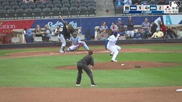Connor Scott singles on a sharp ground ball to right fielder Angel Ortiz, deflected by second baseman Jean Walters. Daniel Vazquez scores.